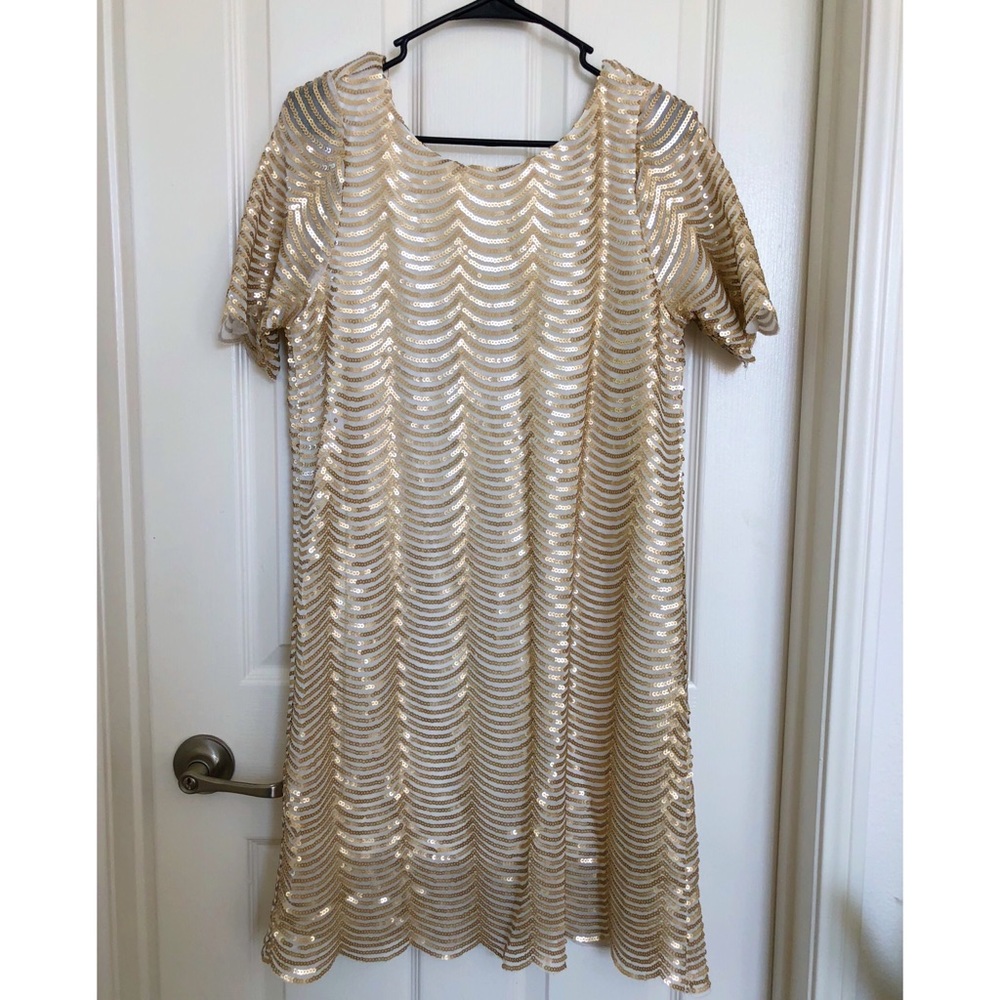 Embellished gold dress!
